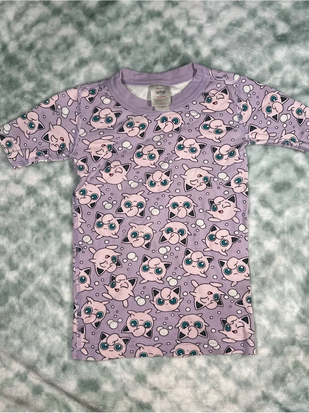Pokemon Girls Lavender and Pink Jigglypuff Pajama Top